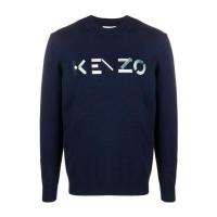 高田贤三(Kenzo)运动卫衣男套头衫圆领长袖刺绣徽标休闲百搭直筒