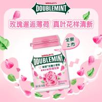 绿箭 无糖口香糖 玫瑰薄荷味约56g40粒/瓶 七夕情人节礼物 休闲零食三瓶装