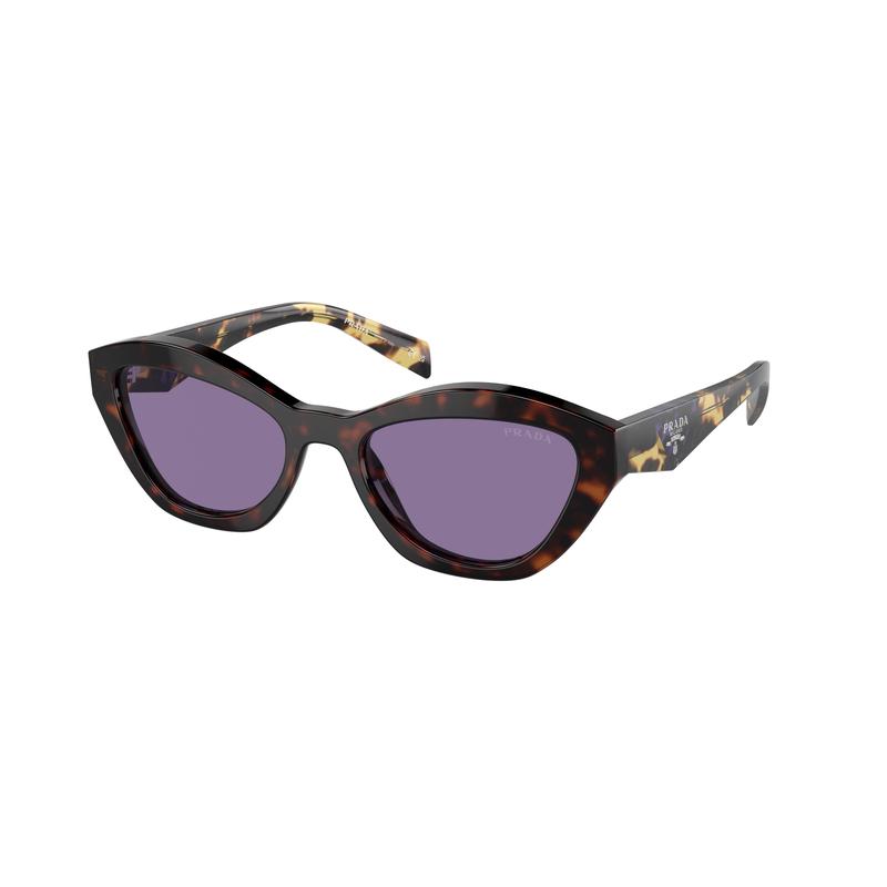 Prada/普拉达女士蝴蝶形透明红框紫 lens 太阳镜时尚潮酷全框大框