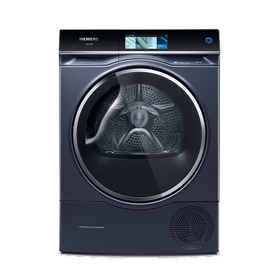 西门子(SIEMENS)10公斤热泵变频烘干机除菌烘晶御智能 IMD全触控冷凝器自清洁深层纤维护理 WQ56C8C10W