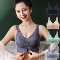 乳胶运动内衣女小胸聚拢前扣无钢圈文胸背心式美背无痕调整型胸罩_1