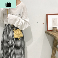 夏季迷你包包女斜挎包2020新款潮小清新时尚水桶包百搭ins单肩包NEW LAKE