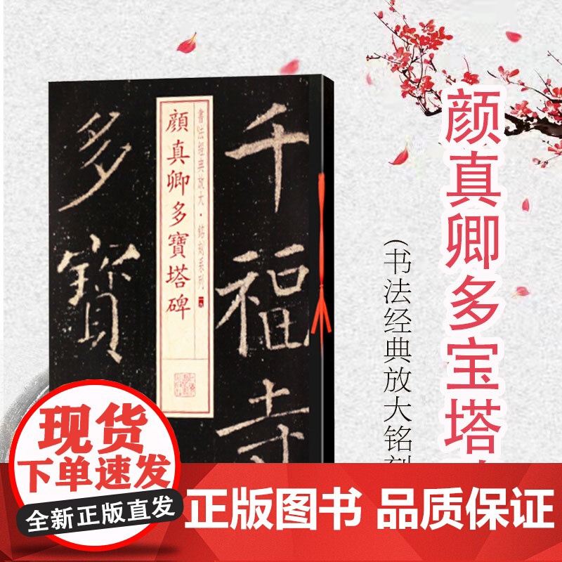 颜真卿多宝塔碑 书法经典放大 铭刻系列 书法碑帖 篆刻字帖 毛笔字书法自学教材 正版书法字帖 上海书画出版社 世纪出版