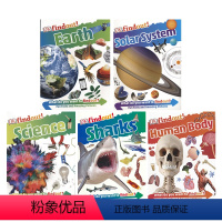 5册套装 [正版]DK Findout 发现系列5册科学版 儿童英语百科读物 科普知识 人体 科学 太阳系 地球 鲨鱼