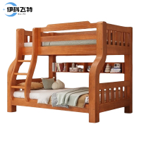 伊科飞特子母双层床2000*1200*1600mm+书架+床垫套