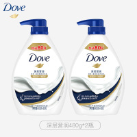 多芬深层营润美肤沐浴乳滋养肌肤留香润肤樱花甜香沐浴露 [深层营润]480g*2瓶