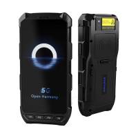 和掌厅CT-PD80 手持式数据采集器条码扫描凭条打印PDA身份证指纹识别物联网智能终端5G鸿蒙系统