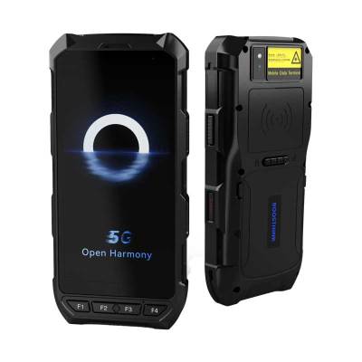 和掌厅CT-PD80 手持式数据采集器条码扫描凭条打印PDA身份证指纹识别物联网智能终端5G鸿蒙系统