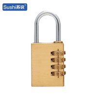 苏识 BC214 21mm四密码轮 黄铜 密码锁挂锁 (计价单位:个) 黄色