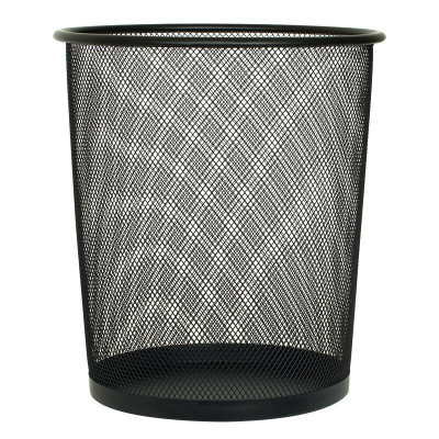 优必利铁网垃圾篓铁网智能垃圾桶办公家用废纸篓网纹大号5002A
