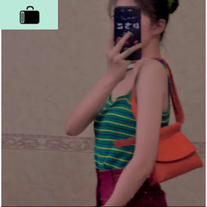 2020春季小腰包时尚漆皮亮面女士单肩包腰包斜跨包个性三用包NEW LAKE 橙色收藏秒发收藏优先发货女斜挎包 橙色收藏秒发收藏优先发货