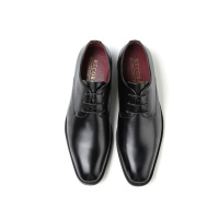 新款简约商务皮鞋男士休闲正装绅士男鞋系带擦色鞋职业装尖头_1