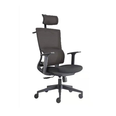 鸿业盛大FSD-8243黑色牛皮椅电脑椅家用办公椅子皮艺老板椅座椅靠背现代简约椅