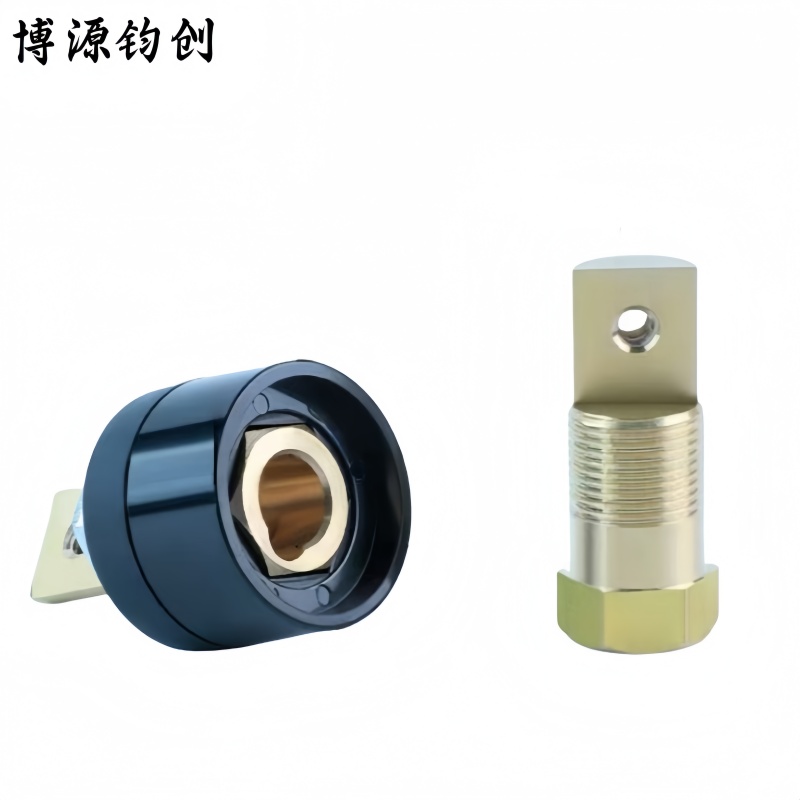 博源钧创 电焊机快速接头 DKJ35-50 55mm 黑色插座 个