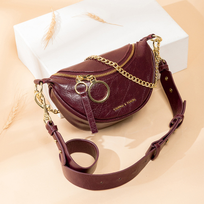 派尼美特夏季包包女2020新款潮链条单肩斜跨包月牙饺子包胸包腰包