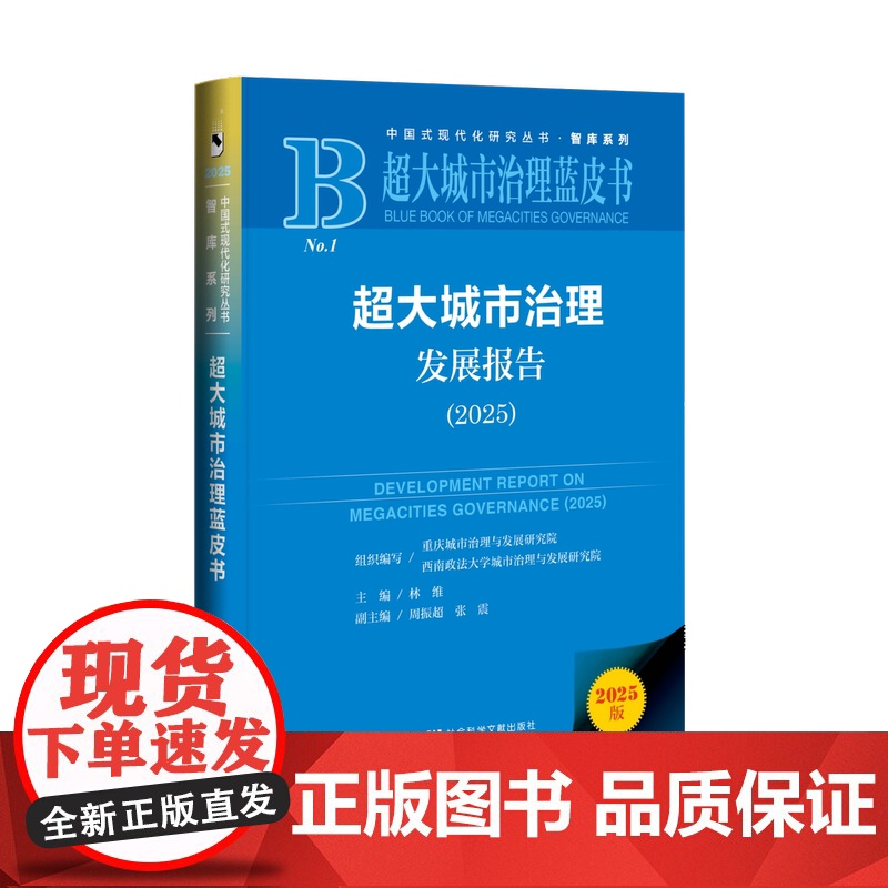 超大城市治理发展报告(2025)林维 主编;周振超 张震 副主编 超大城市治理蓝皮书 社会科学文献出版社