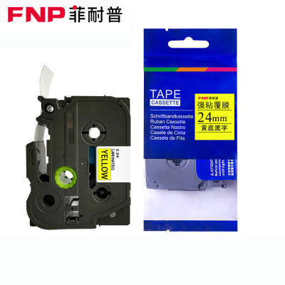 菲耐普 色带 PT-P750W 黄底黑字24mm 个