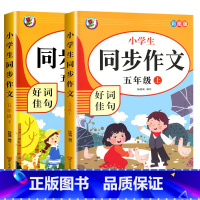 [5年级上下册]同步作文 小学五年级 [正版]老师五年级同步作文上册+下册人教版5年级上语文同步作文书作文大全人教 上下