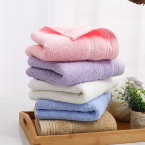 洁丽雅毛巾两件套纯棉商务套装 E0117 清晰简约2条装(颜色随机)