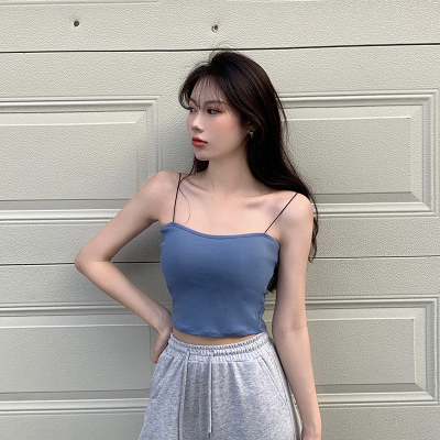 2021夏季白色小众内搭抹胸性感小吊带打底衫外穿小背心上衣女内衣