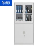 聚越唐多层办公柜简约钢制文件柜带锁音轮子移动式收纳柜JUYUETANG