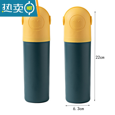 敬平旅行出差洗漱杯便携学生电动牙刷筒牙膏收纳盒套装情侣漱口刷牙杯 黄蓝2个