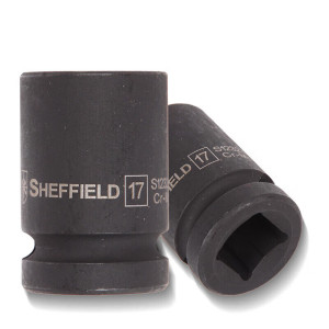 钢盾(SHEFFIELD) S123224 1/2系列六角风动套筒24mn[家用]