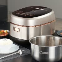 爱仕达(ASD)家用0涂层大容量4L电饭煲IH电磁加热1200W大功率2mm钢釜内胆5-8人电饭锅AR-F40I526