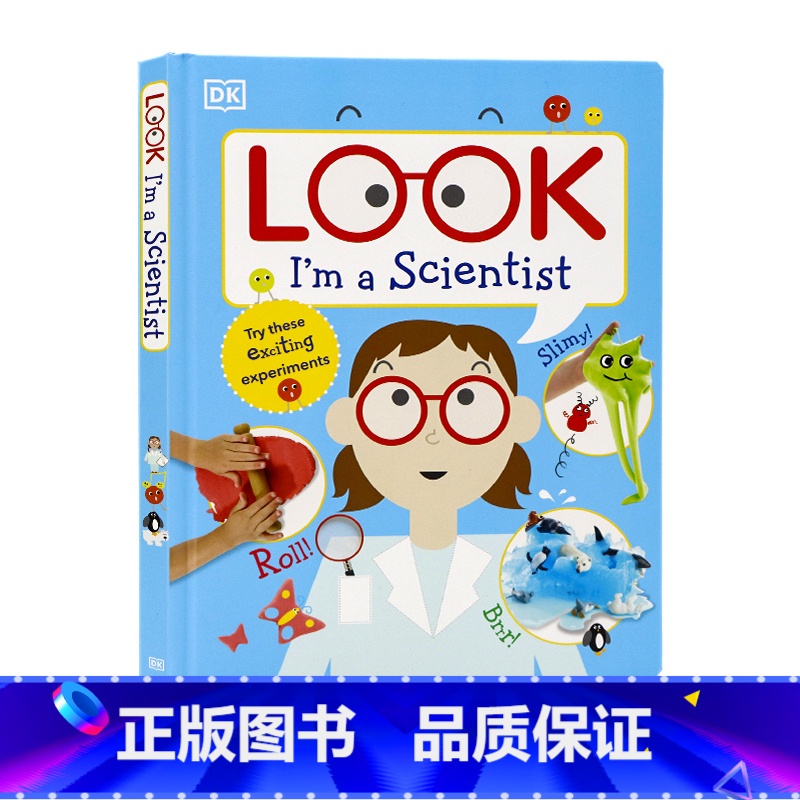 [正版]DK百科图书 看看我是小小科学家 Look I'm a Scientist 英文原版绘本 儿童STEM科学实验
