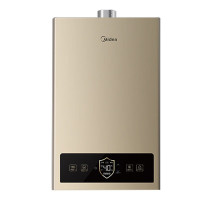 Midea美的燃气热水器16升天然气ZC1精控恒温强排式家用 16L JSQ30-ZC1天然气
