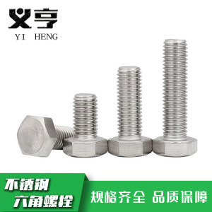 义亨 不锈钢六角螺栓 M8*25 个