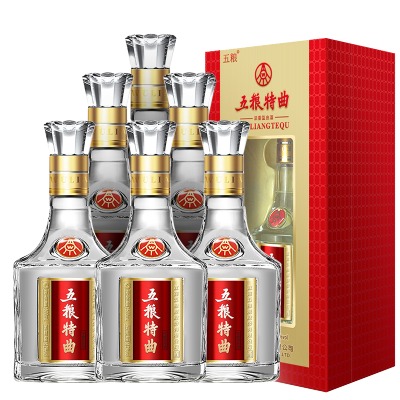 [官方自营]五粮浓香 五粮特曲 52度 500ml*6瓶 整箱 浓香型白酒 宜宾