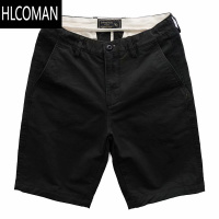 HLCOMAN潮牌夏季休闲短裤男系皮带五分裤宽松直筒复古工装裤纯色运动中裤