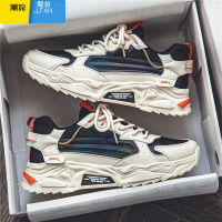 聚范网红男鞋2024新款夏季透气网面休闲百搭男士增高运动老爹潮鞋