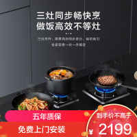 老板(ROBAM) 燃气灶 5.0kW 煤气灶 老板燃气灶 单灶具 三眼灶 燃气灶嵌入式 灶台 天然气灶39B1AT