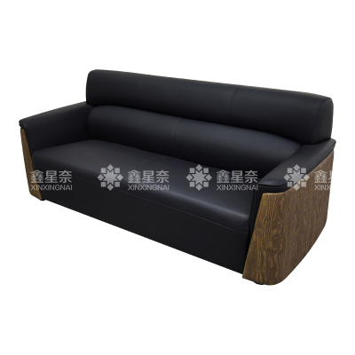 鑫星奈 办公沙发会客接待沙发 西皮三人位