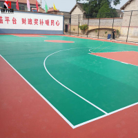 康力强篮球场地漆羽毛球场弹性聚氨酯硅pu球场材料篮球场地水性硅PU面漆