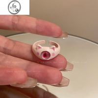 JiMi超Q~大眼萌妹小黑猫开口戒指女2023新款食指戒指小众设计指环