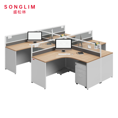 盛松林 屏风工位 四人位张