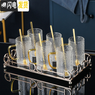 三维工匠玻璃茶具套装家用高端现代客厅功夫喝茶泡茶具办公室茶杯茶壶套装 高端整套茶具7件套[320]配送6勺 6件