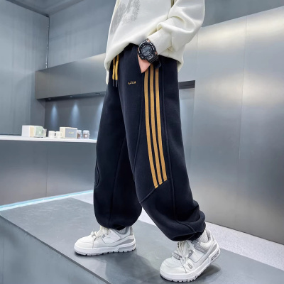 儿童装男童春装裤子2026新款春秋款男孩中大童帅气运动卫裤潮