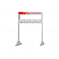 臻远ZY-AQMJ-07安全帽架落地存放头帽架摆放架车间放置架 一层四位