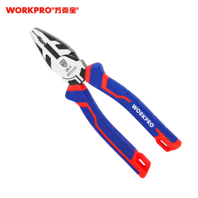 万克宝 7”三色柄偏心钢丝钳 WP231025 把