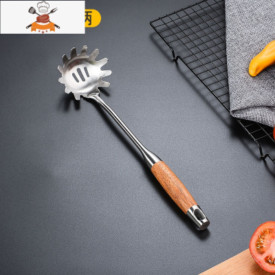 304不锈钢花梨木厨具锅铲套装 家用厨房汤勺炒菜铲子防烫煎铲漏勺 敬平 304花梨木粉扒