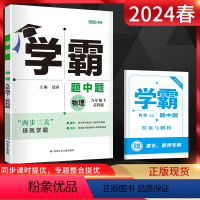 物理 九年级下 [正版]经纶学典2024春学霸题中题物理九年级下册 江苏版JS 初三9年级下苏科版同步课时作业训练九下辅