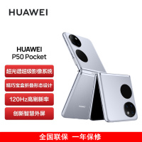 [送25W充电器]华为P50 Pocket 8GB+256GB 天青蓝 超光谱影像系统 骁龙888 4G全网 双卡 创新双屏操作体验 P50宝盒折叠屏手机