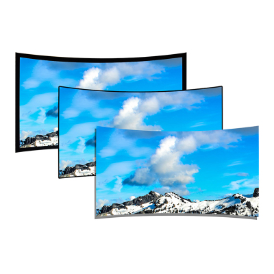 经科JK弧形画框幕无边框H3-LLR/CW2长焦抗光幕96寸2.35:1投影幕布1.2倍增益