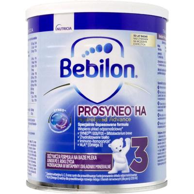 原装进口波兰Bebilon纽太特适度水解抗过敏配方奶粉3段(12个月以上)400g