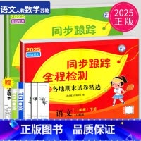 语文数学2本套装 江苏专用 小学二年级 [正版]2025版亮点给力同步跟踪全程检测二年级下册语文数学全套人教版苏教版江苏