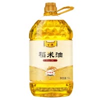 万穗稻米油5L桶装食用油 家用食用油富含谷维素植物甾醇 米糠油 粮油 煎炸之王